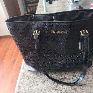 Black Michael Kors, women's handbag.